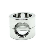 Black Label - Combi Cockring en Ball Stretcher - RVS-Laced-up.nl