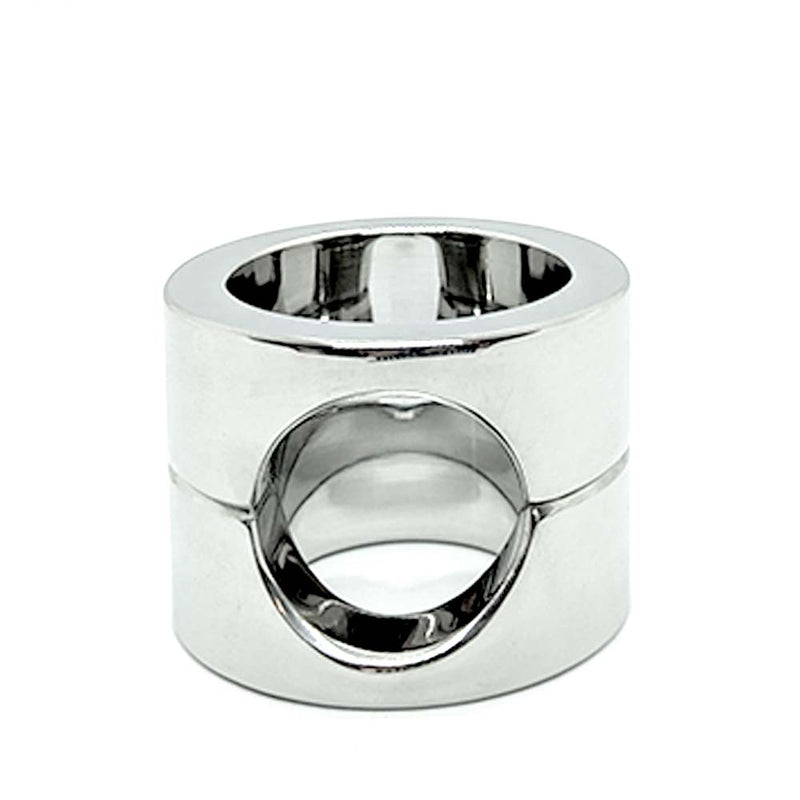 Black Label - Combi Cockring en Ball Stretcher - RVS-Laced-up.nl