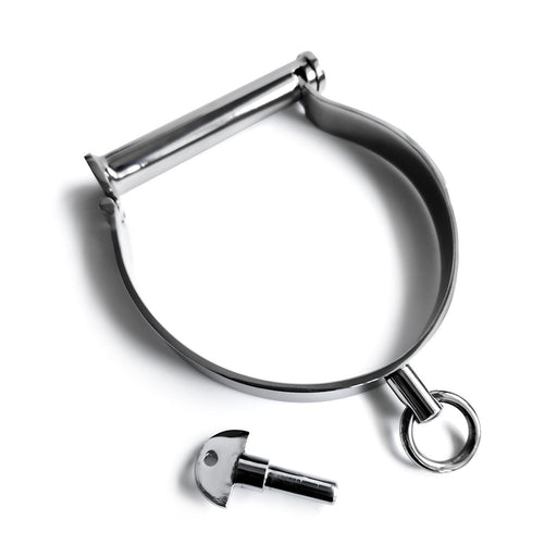 Black Label - Darby-stijl RVS Slaven Halsband - Collar-Erotiekvoordeel.nl