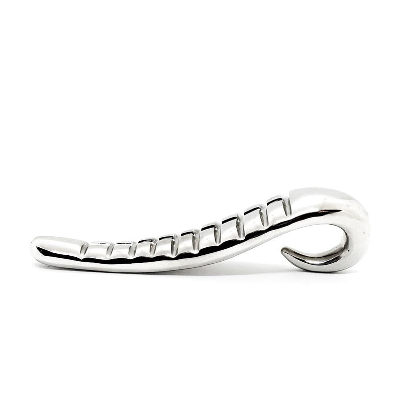 Black Label - Devil's Tongue - RVS Dildo-Laced-up.nl
