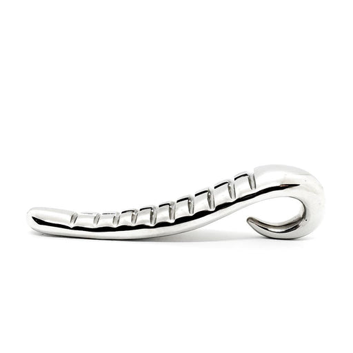 Black Label - Devil's Tongue - RVS Dildo-Laced-up.nl