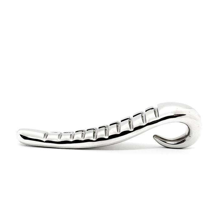 Black Label - Devil's Tongue - RVS Dildo-Laced-up.nl