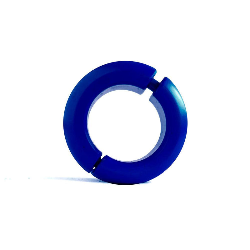 Black Label - Donut Ballstretcher - 20 x 35 mm - RVS - Mat Blauw-laced-up.nl