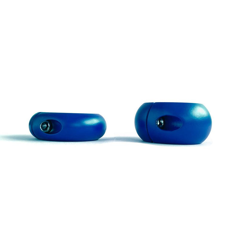 Black Label - Donut Ballstretcher - 20 x 35 mm - RVS - Mat Blauw-laced-up.nl