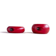 Black Label - Donut Ballstretcher - 20 x 35 mm - RVS - Mat Rood-laced-up.nl
