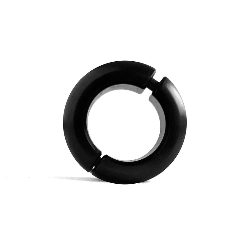 Black Label - Donut Ballstretcher - 20 x 35 mm - RVS - Mat Zwart-laced-up.nl