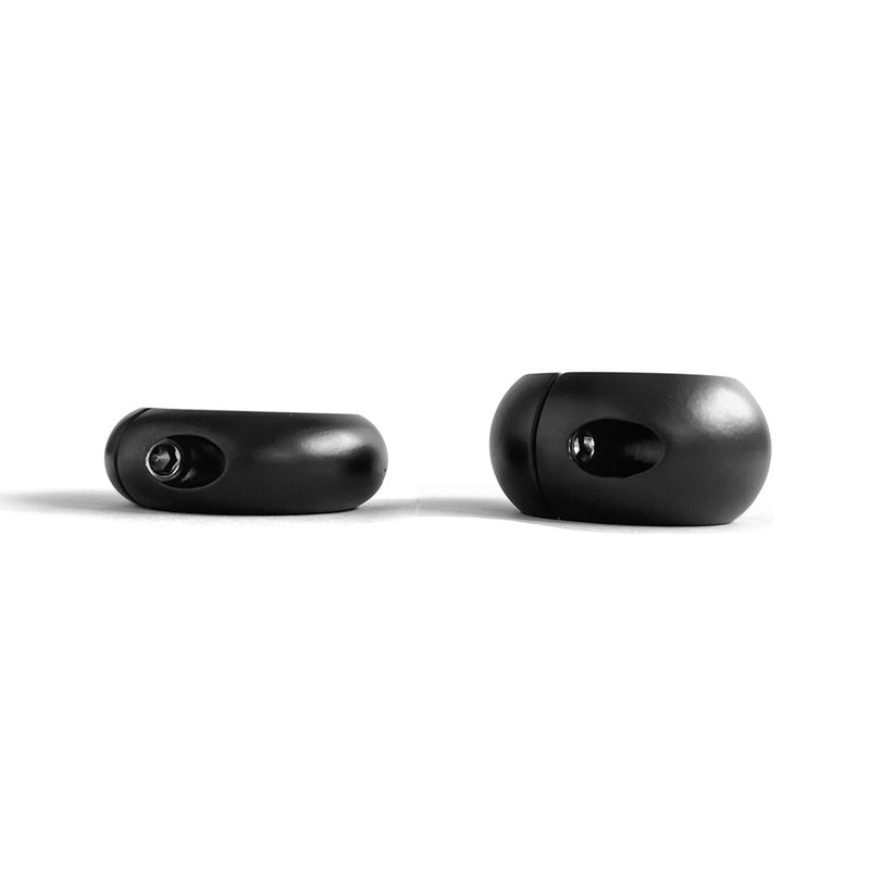 Black Label - Donut Ballstretcher - 20 x 35 mm - RVS - Mat Zwart-laced-up.nl