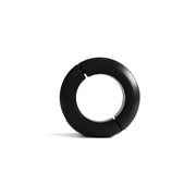 Black Label - Donut Ballstretcher - 20 x 35 mm - RVS - Mat Zwart-laced-up.nl