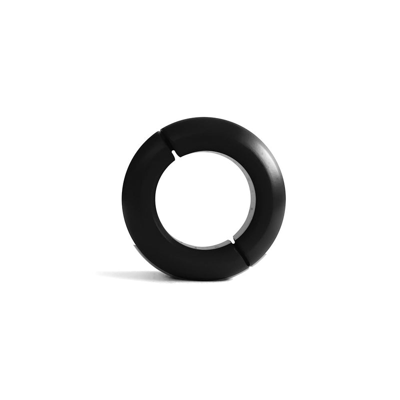Black Label - Donut Ballstretcher - 20 x 35 mm - RVS - Mat Zwart-laced-up.nl