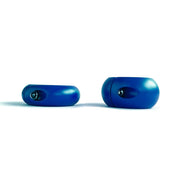 Black Label - Donut Ballstretcher - 30 x 35 mm - RVS - Mat Blauw-laced-up.nl