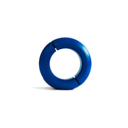 Black Label - Donut Ballstretcher - 30 x 35 mm - RVS - Mat Blauw-laced-up.nl