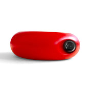 Black Label - Donut Ballstretcher - 30 x 35 mm - RVS - Mat Rood-laced-up.nl