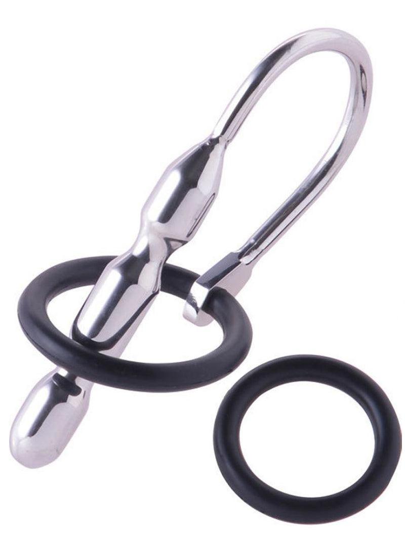 Black Label - Fat Boy - Urethrale Stretcher Plug met Siliconen Ringen-Laced-up.nl