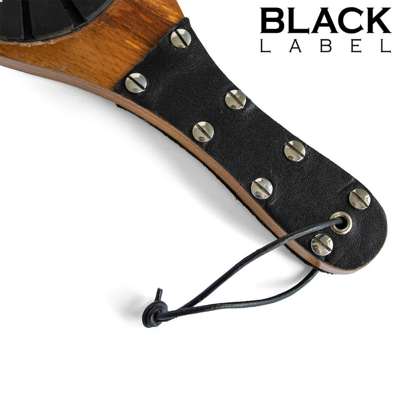 Black Label - Houten Paddle met Schoenzool-Erotiekvoordeel.nl