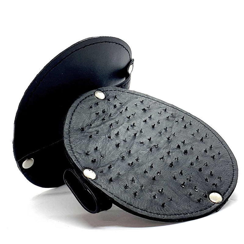 Black Label - Lederen Vampire Hand Pad - Zwart-laced-up.nl