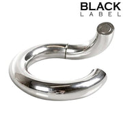 Black Label - Anneau pénien magnétique en forme de beignet - Acier inoxydable - Laced-up.nl