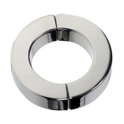 Black Label - Magnetic Hinged Cock Ring - Stainless Steel - Laced-up.nl