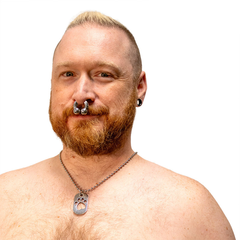 Black Label - PAW - Kink Fetish Dog Tag - Day Collar - Laced-up.nl