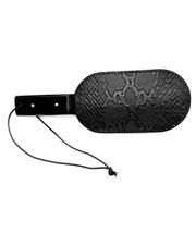 Black Label - Puppy Paw Paddle - Leer - Zwart/Rood-Erotiekvoordeel.nl