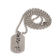 Black Label - SIR - Kink Fetish Dog tag - Day Collar-Erotiekvoordeel.nl
