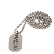 Black Label - SUB - Kink Fetish Dog Tag - Day Collar - Laced-up.nl