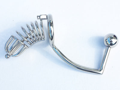 Black Label - Stainless Steel Chastity Cage Shafter Ring 45 mm.-laced-up.nl