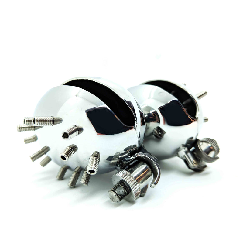 Black Label - RVS Ball Crusher met Spikes-laced-up.nl