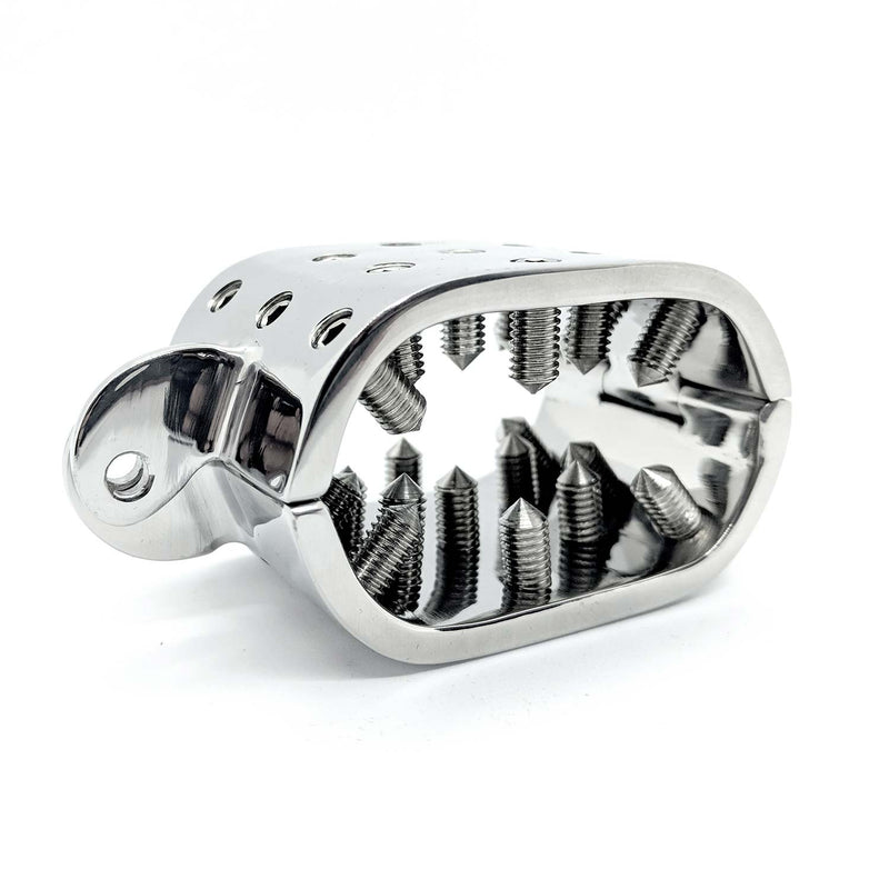Black Label - Ovalen Spiked Ball Stretcher - Met Spijkers Binnenkant - 52 x 25 mm-laced-up.nl