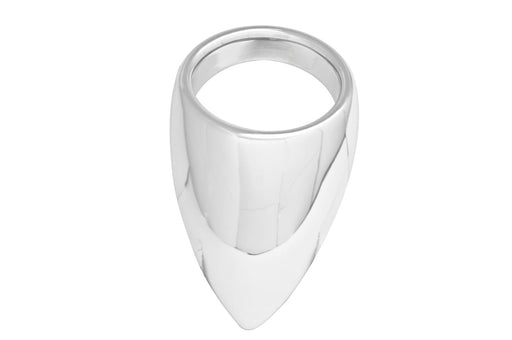 Black Label - Teardrop Cockring - Stimuleert de Prostaat - RVS - Zilver-Laced-up.nl