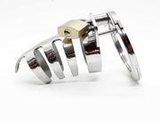 Black Label - The Classic - Klassieke RVS Half Open Peniskooi met slot-Laced-up.nl