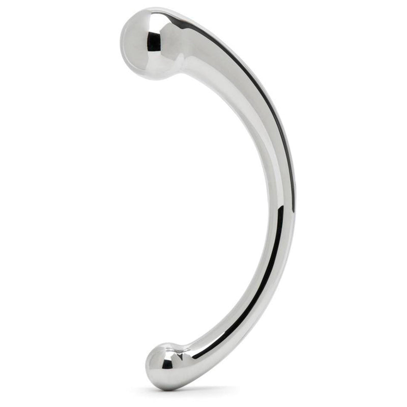 Black Label - The Curvy - Dubbele Dildo van Roestvrij Staal-laced-up.nl