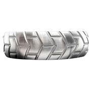 Black Label - Tire XL - Zware RVS Cockring met Bandenprofiel-Laced-up.nl
