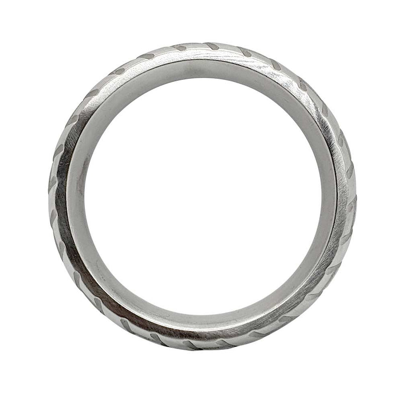 Black Label - Tire XL - Zware RVS Cockring met Bandenprofiel-Laced-up.nl