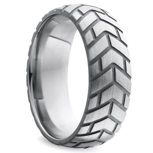 Black Label - Tire XL - Zware RVS Cockring met Bandenprofiel-Laced-up.nl