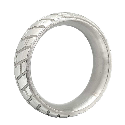 Black Label - Tire - Zware RVS Cockring met Bandenprofiel-Laced-up.nl
