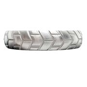 Black Label - Tire - Zware RVS Cockring met Bandenprofiel-Laced-up.nl