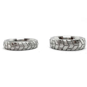Black Label - Tire - Zware RVS Cockring met Bandenprofiel-Laced-up.nl