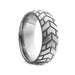 Black Label - Tire - Zware RVS Cockring met Bandenprofiel-Laced-up.nl