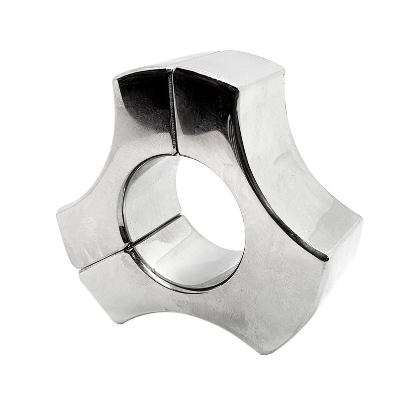 Black Label - Triad - Magnetische Ball Stretcher - 30 x 35 mm - RVS - Zilver-Laced-up.nl