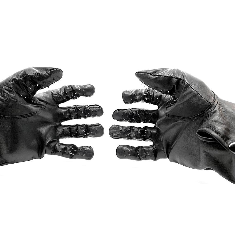 Black Label - Vampier Handschoenen met spikes-Erotiekvoordeel.nl