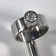Black Label - Vinger Fixatie Boeien - RVS - Met Swarovski Decoratie - Zilver-Laced-up.nl