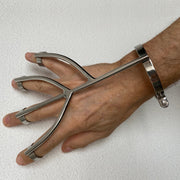 Black Label - Vinger Fixatie Boeien - RVS - Met Swarovski Decoratie - Zilver-Laced-up.nl