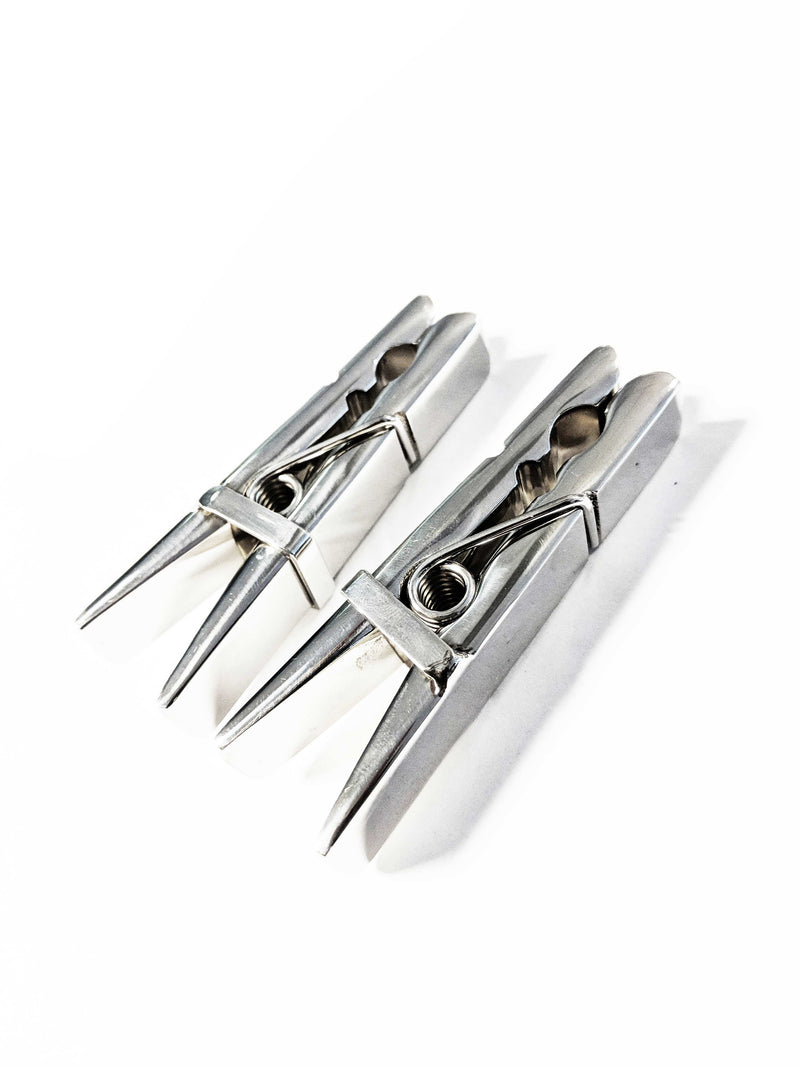 Black Label - Wasknijper Tepelklemmen - RVS - Twee stuks-Laced-up.nl
