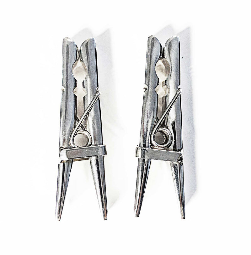 Black Label - Wasknijper Tepelklemmen - RVS - Twee stuks-Laced-up.nl