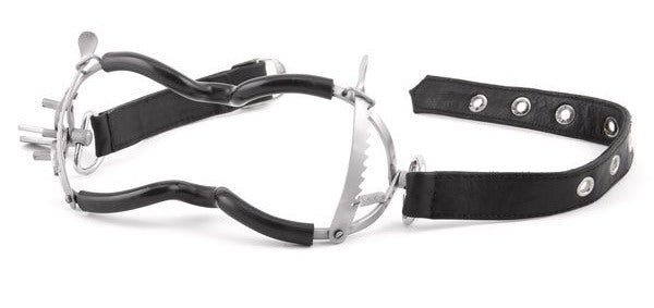 Black Label - Whitehead Ratchet Mondklem met PVC coating en leren riempje-Laced-up.nl