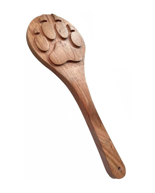 Black Label - Wooden Wolf Paw Paddle-Laced-up.nl