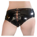 Black Level Lakshort met Veter en Open Kruisje – S t/m XL-Laced-up.nl