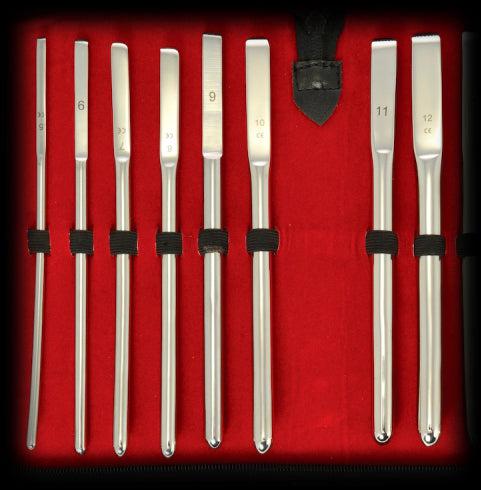 Black Label - Sounds Set - Dilators - 8 stuks - Diameters 5 - 12 mm-laced-up.nl