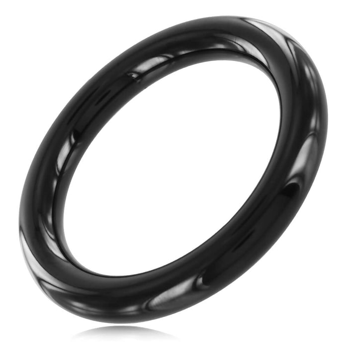 Black Line - Cockring - RVS - Zwart - 8 mm dik-Laced-up.nl