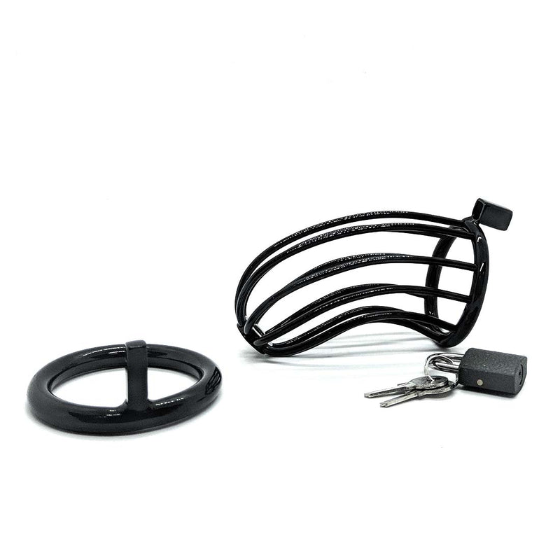 Black Line - Outlined - Kuisheidskooi met Tralies - Zwart-Laced-up.nl